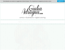 Tablet Screenshot of giuliaadragna.com